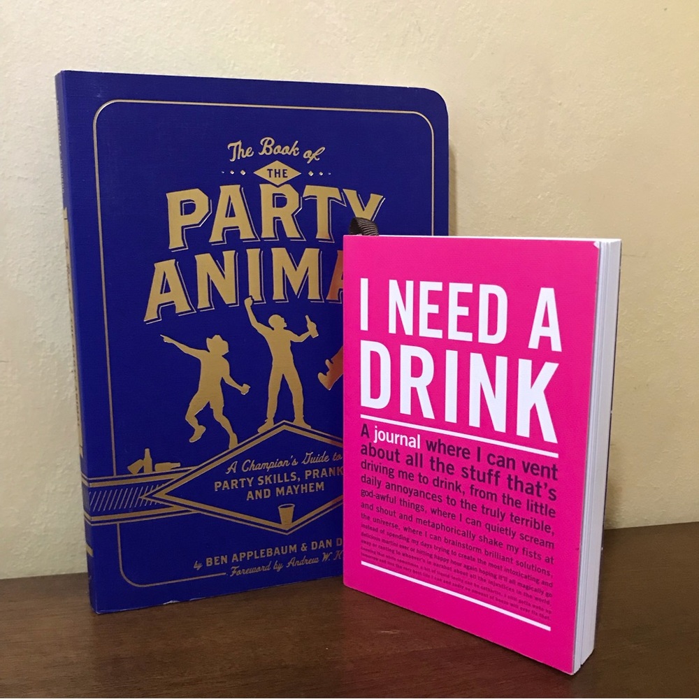 The Book of the Party Animal with I Need a Drink Mini Journal Bundle